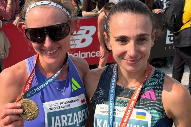 Калюжная – вторая на Варшавском полумарафоне 2025