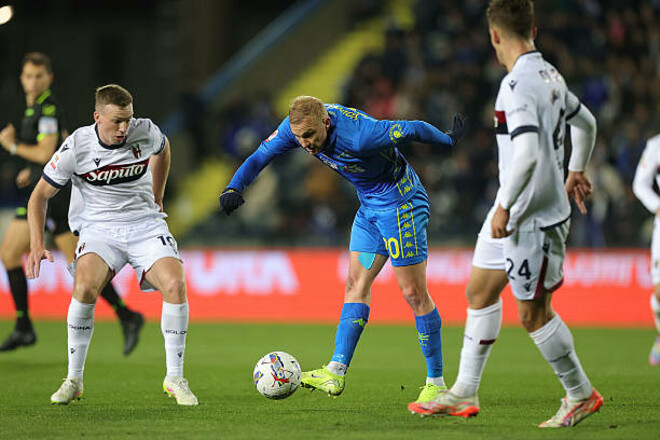 ВІДЕО. Коваленко програв. Болонья розгромила Емполі й близька до фіналу