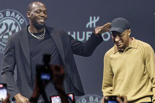 ФОТО. Кіліан Мбаппе зустрівся з Усейном Болтом. Є причина