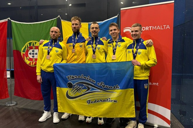 Збірна України посіла третє місце на чемпіонаті Європи зі сквошу