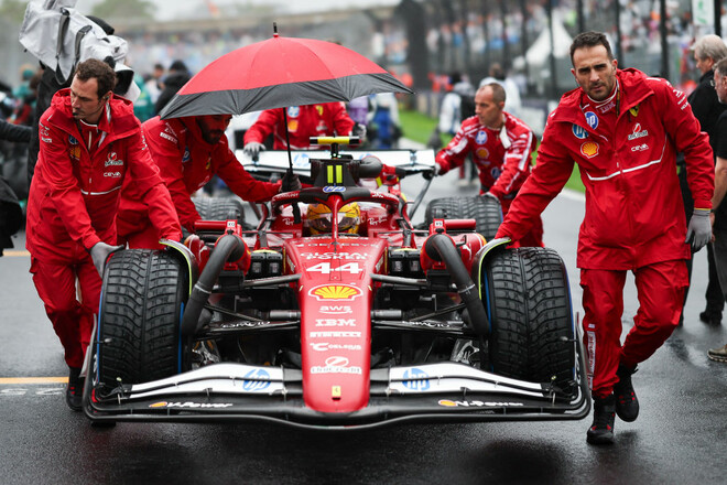 Гран-прі Японії. Умови на трасі перед стартом: прохолода, дощ та сліки