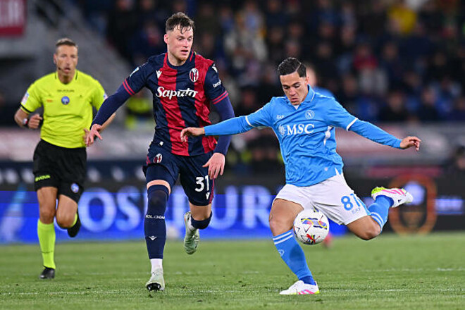 Наполи прервал победную серию Болоньи в Италии