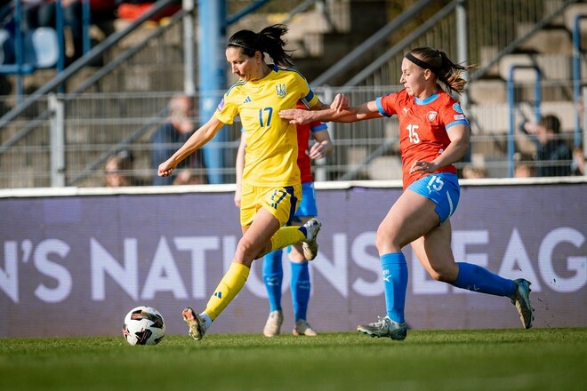 Лидерство сохранили. Женская сборная Украины сыграла вничью с Чехией