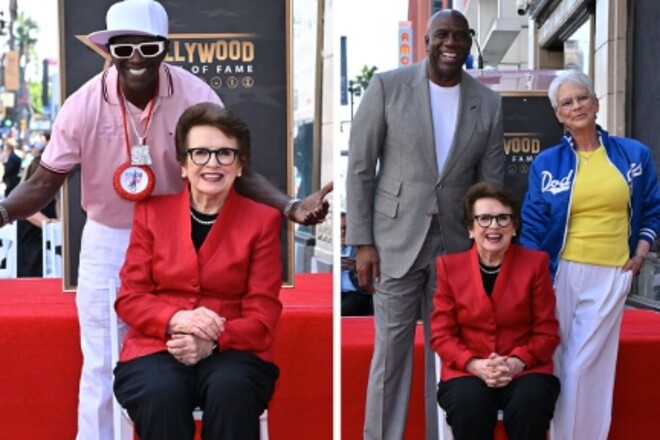 ФОТО. Билли Джин Кинг получила звезду на аллее славы в Голливуде