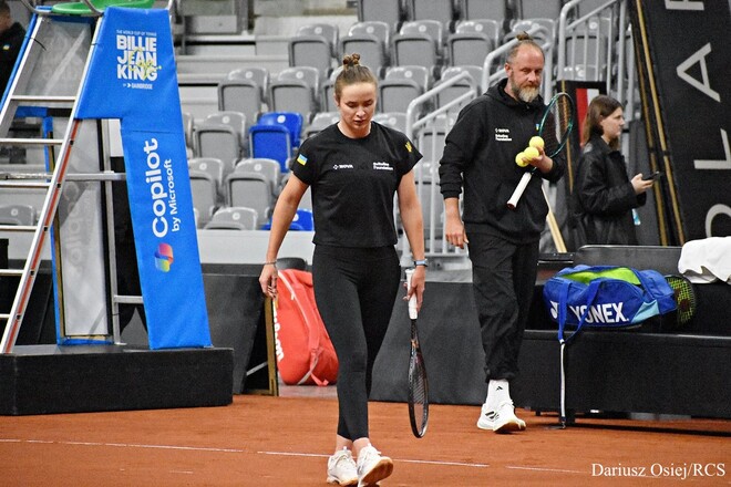 ВИДЕО. Лидеры сборной. Свитолина и Костюк провели совместную тренировку