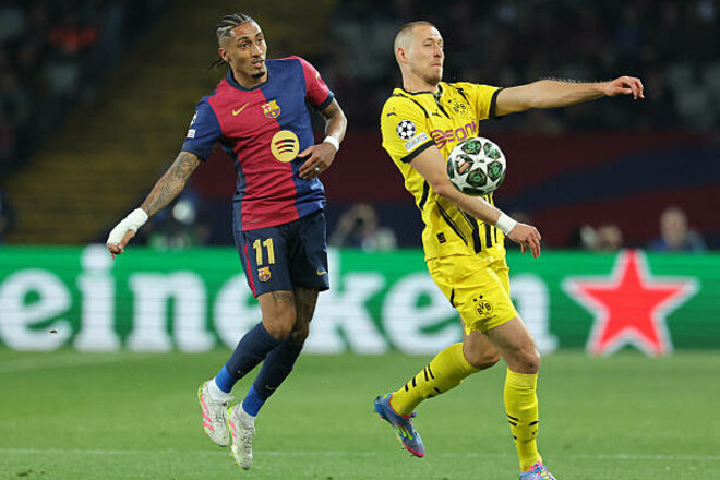 ВІДЕО. Продовжує домінувати у ЛЧ. Рафінья відкрив рахунок у грі з Боруссією