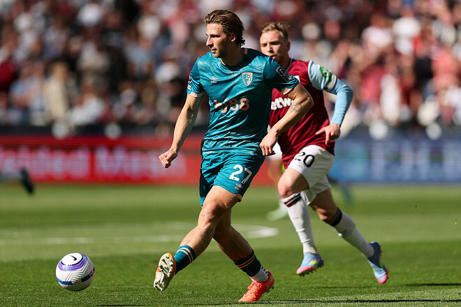 Ілля Забарний зіграв ювілейний матч за Борнмут