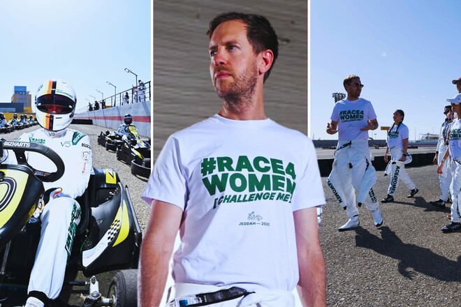 ФОТО. Чемпион Ф-1 провел гонки в Саудовской Аравии – только для девушек