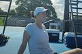 VIDEO. The Ukrainian tennis player held her first training session on the Brisbane courts