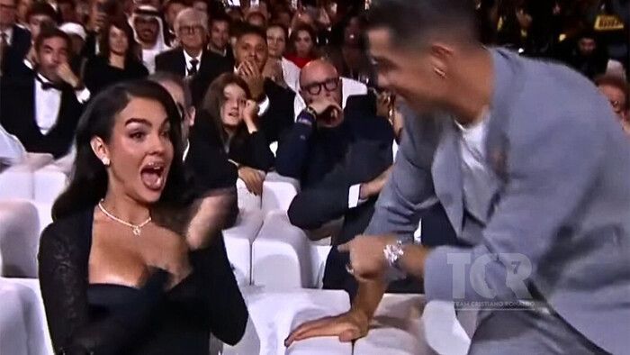 Реакція Джорджини на перемогу Роналду в Globe Soccer Awards розсмішила всіх