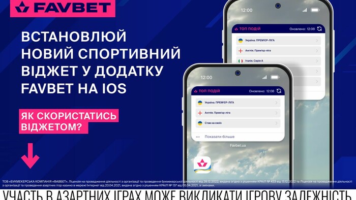 FAVBET внедряет функцию виджетов под iOS