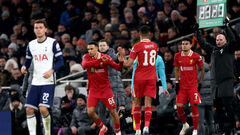 Terrible injury to the midfielder. Tottenham defeated Liverpool in the semifinals of the League Cup