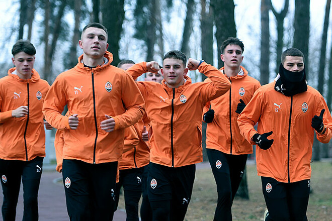 ФОТО. Тренировка Шахтера U-19. Акцент на аэробной выносливости