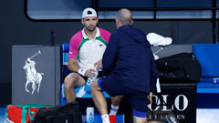 PHOTO. 10th racket Dimitrov withdrew from the match of the 1st round of the Australian Open