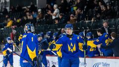 The Ukrainian national team won the U-20 hockey world cup and moved up in class