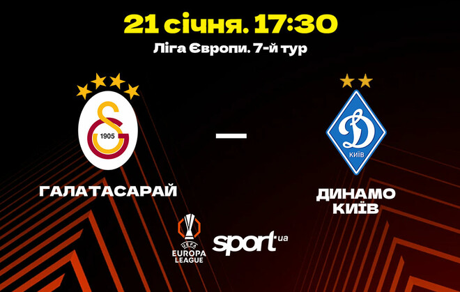 Галатасарай – Динамо Київ. Ліга Європи. Дивитись онлайн. LIVE трансляція