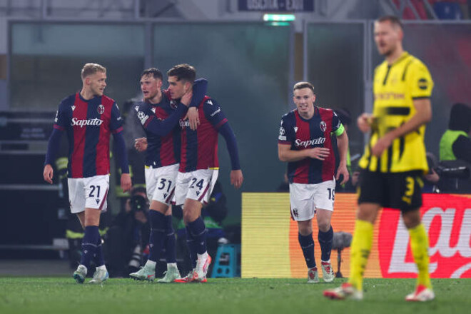 Болонья – Боруссия Д – 2:1. Два мяча за две минуты. Видео голов и обзор