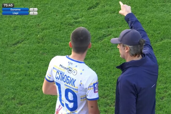 Грузинский игрок Динамо на просмотре вышел на спарринг в футболке Слюбика