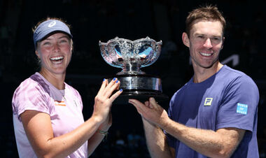 The winners of the mixed doubles at the Australian Open became known