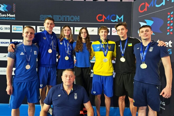 Украинские пловцы завоевали 11 медалей на соревнованиях в Люксембурге