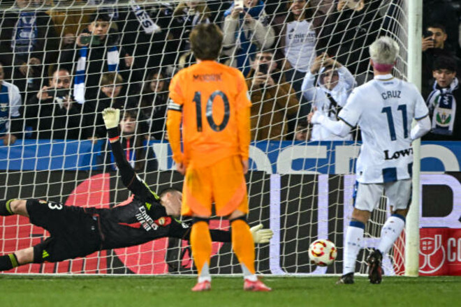 ВИДЕО. Не хватило совсем немного. Лунин пропустил гол с пенальти