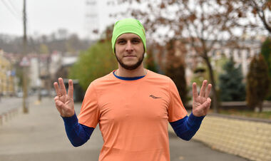 Бегун пробежал маршрут в форме Тризуба в прифронтовом городе