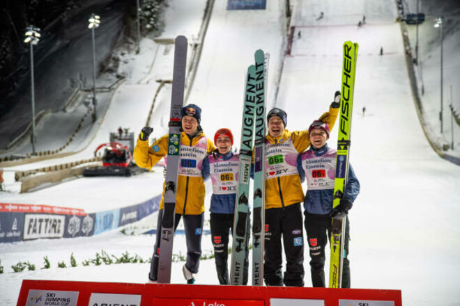 Стрибки з трампліну. Німеччина – переможець змішаного командного турніру