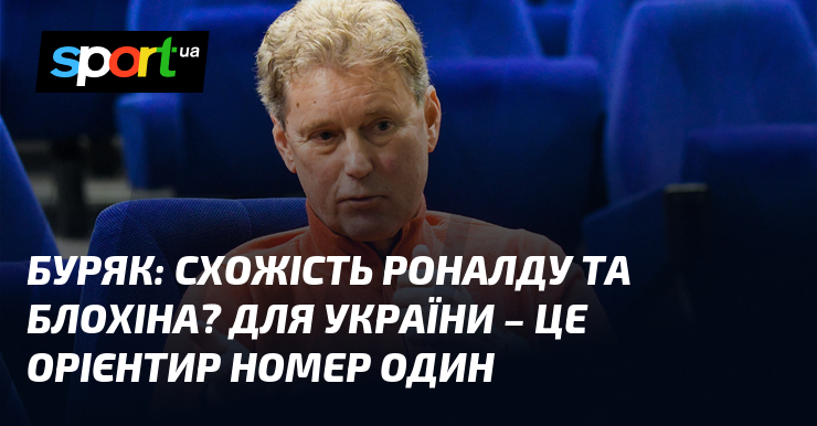 Леонід БУРЯК: Важливо виділити основні відмінності між Роналду та Блохіним, оскільки це може суттєво позначитися на майбутньому українського футболу.