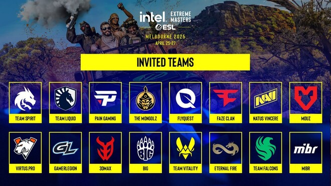 ESL объявила список команд на IEM Melbourne. NAVI в списке