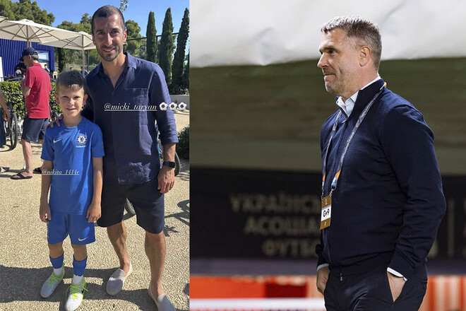 ФОТО. Сын Реброва побывал на бою Усика и сфотографировался с легендами