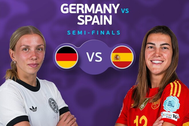 Germany is Spain. The semi-finals of women's Euro-2025. Watch online LIVE