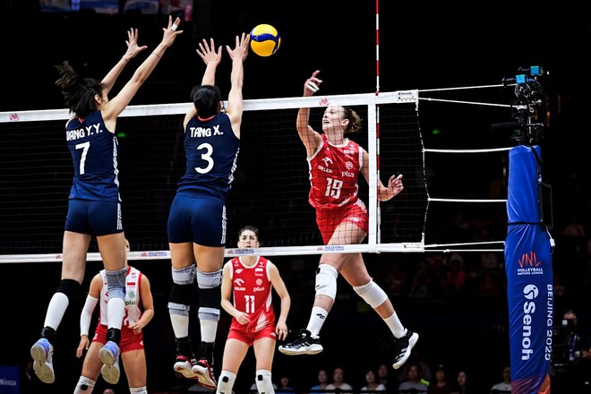 Польша (ж) – Китай (ж). Четвертьфинал ЛН по волейболу. Смотреть онлайн LIVE