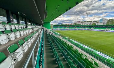 ФОТО. Полесье готовится к игре. Разминка перед матчем