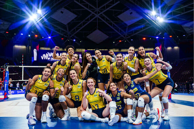 Сітка плей-оф Ліги націй з волейболу. Визначились півфінальні пари змагань