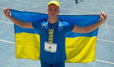 Метання диска. Єгор Лапа отримав бронзову нагороду ЄЮОФ-2025