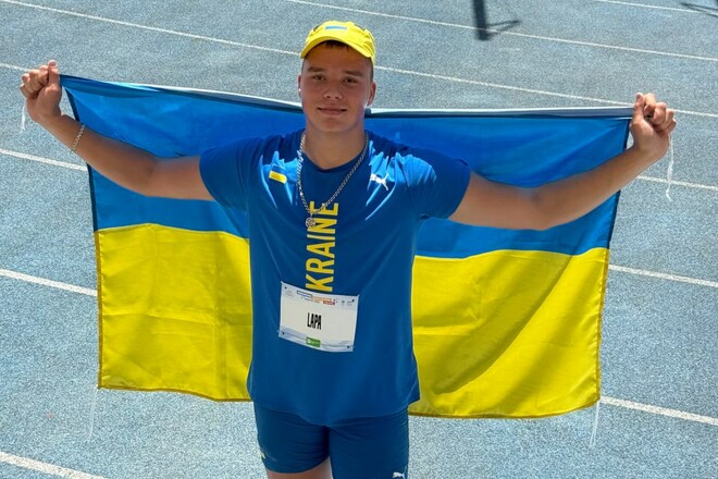 Метання диска. Єгор Лапа отримав бронзову нагороду ЄЮОФ-2025