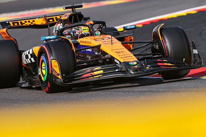 ФОТО. Візуалізація відривів у спринт-кваліфікації Гран-прі Бельгії 2025