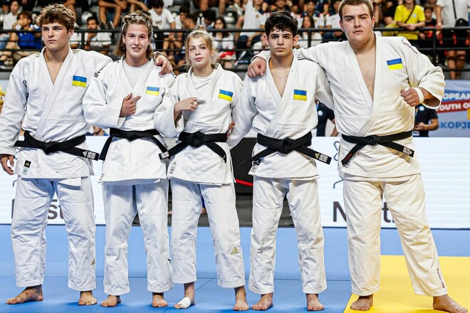 Збірна України з дзюдо взяла бронзу в командних змаганнях на ЄЮОФ