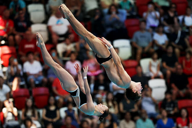 Байло та Болюх посіли 6-те місце у міксті на ЧС-2025 зі стрибків у воду