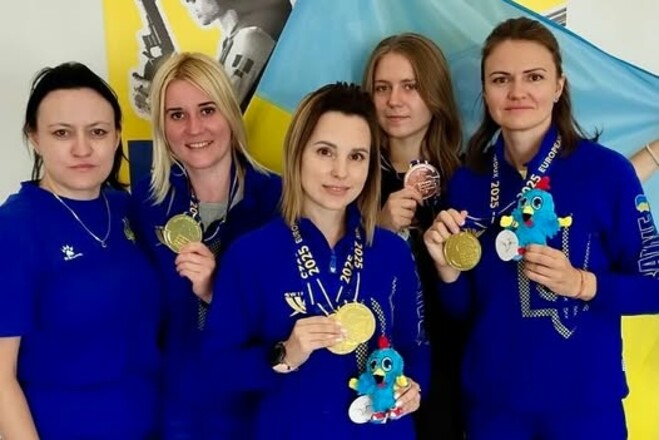 Сборная Украины по пулевой стрельбе завоевала 9 наград на чемпионате Европы