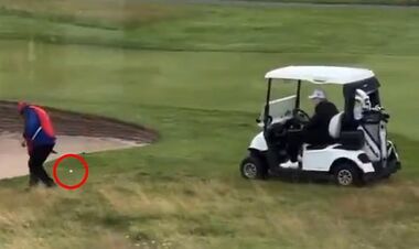 ВІДЕО. Дональд Трамп читерив у гольфі? Президента США спіймали на гарячому