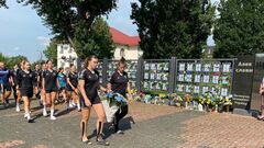 Гандболистки львовской Галичанки почтили память погибших воинов