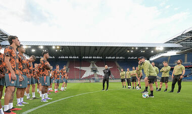 ФОТО. Шахтер провел тренировку в Кракове накануне матча с Бешикташем