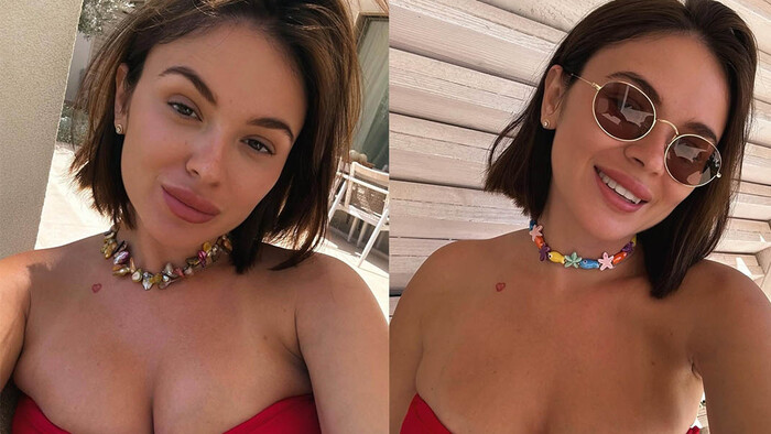 ФОТО. Дружина Луніна вразила своїм бюстом. Виставила напоказ