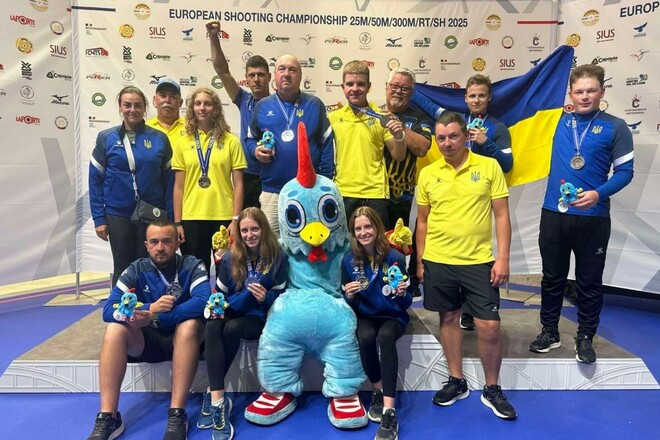 Ще три срібла взяли українці на ЧЄ-2025 зі стендової стрільби