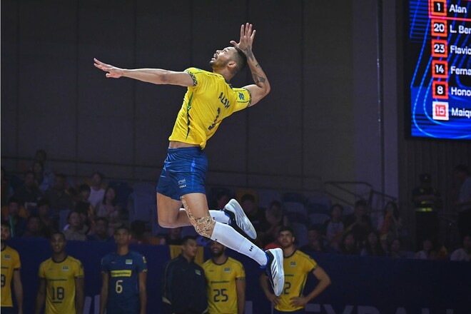 Бразилия – Польша. Полуфинал Лиги наций по волейболу. Смотреть онлайн LIVE