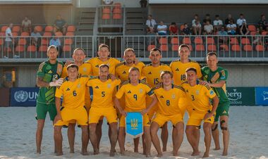 Пляжный футбол. Украина уступила Италии в матче за лидерство в группе