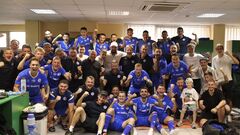 Photo. Emotions of Kudrovka players after the historical victory over Alexandria