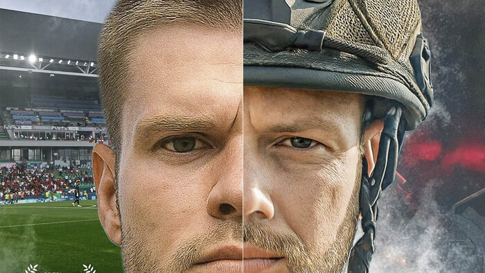 ФОТО. Футболист Динамо снялся в патриотическом кино. Премьера – скоро