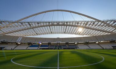 ФОТО. Шахтер показал стадион в Афинах перед матчем Q3 ЛЕ с Панатинаикосом